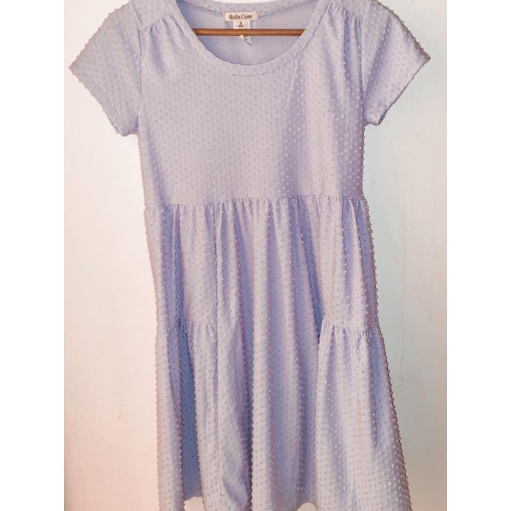 purple baby doll mini dress - Picture 1 of 2